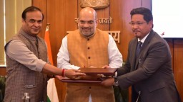 Meghalaya CM discusses Bangladesh's situation with Amit Shah